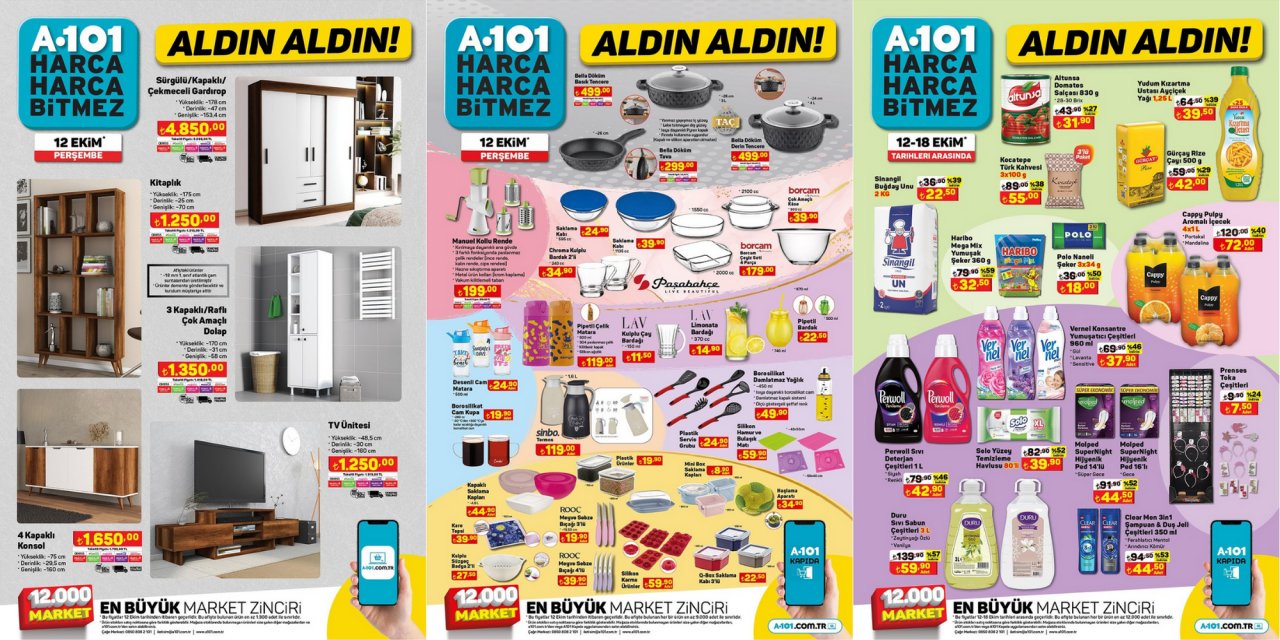 A101'de indirimler başladı! A’dan Z’ye indirimler! Çeyizlik ürünler indirimde…