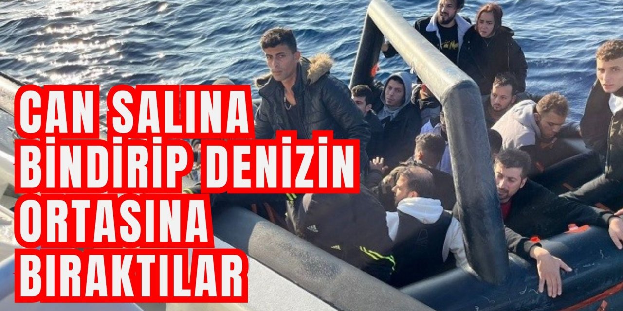 Can salına bindirip denizin ortasına bıraktılar