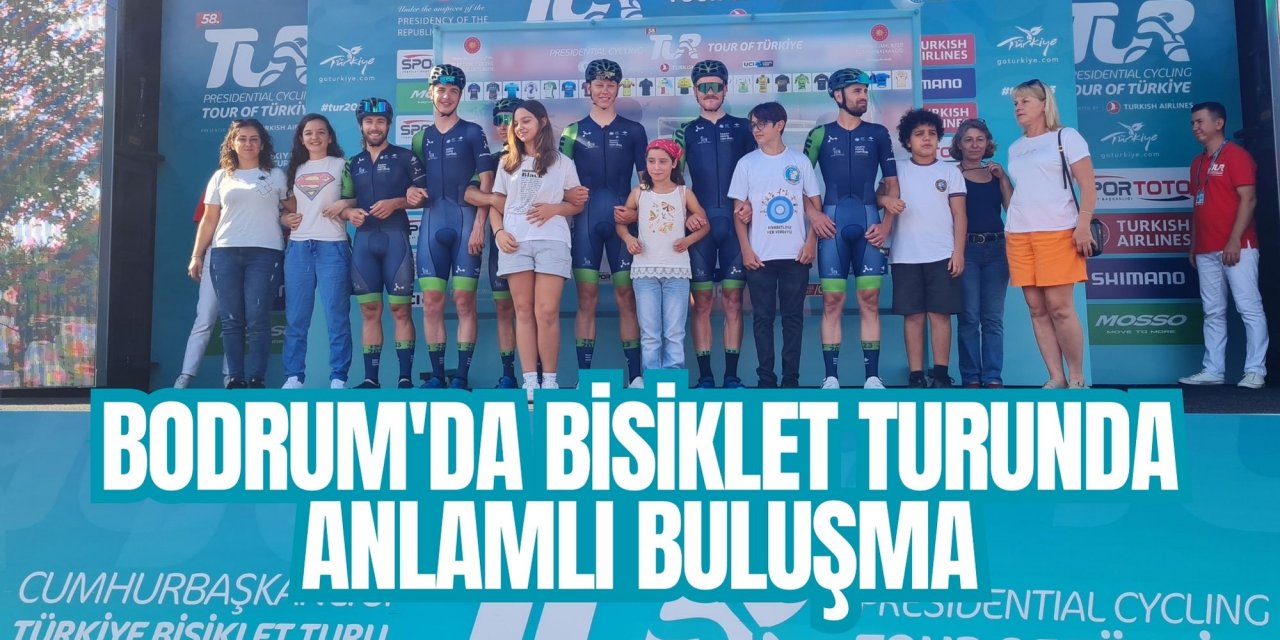 Bodrum'da bisiklet turunda anlamlı buluşma