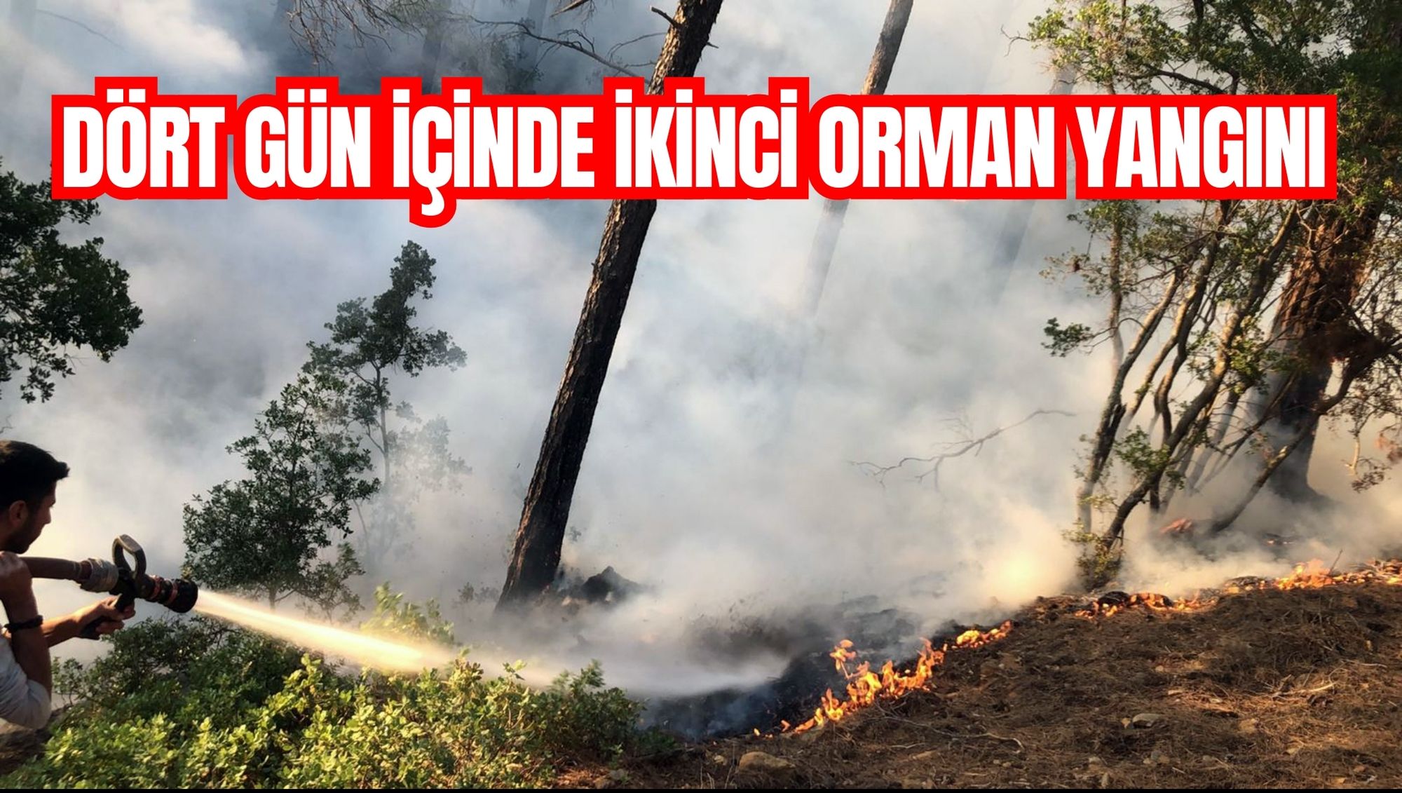 DÖRT GÜN İÇİNDE İKİNCİ ORMAN YANGINI