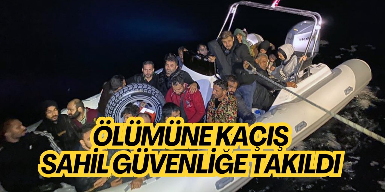 Ölümüne kaçış Sahil Güvenliğe takıldı