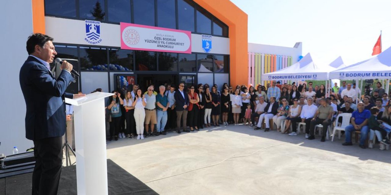 BODRUM’DA 100. YIL CUMHURİYET ANAOKULU AÇILDI