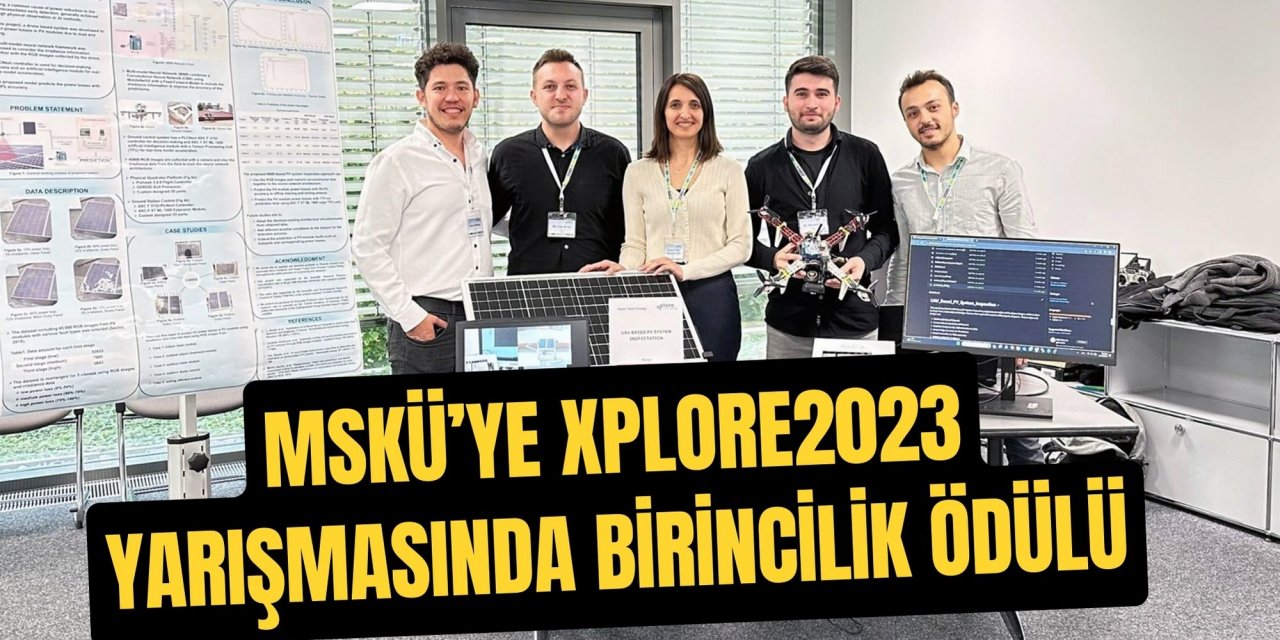 MSKÜ’ye Xplore2023 yarışmasında birincilik ödülü