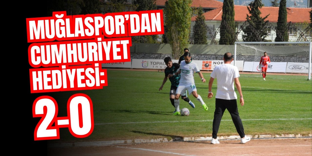MUĞLASPOR’DAN TARAFTARLARINA CUMHURİYET HEDİYESİ: 2-0