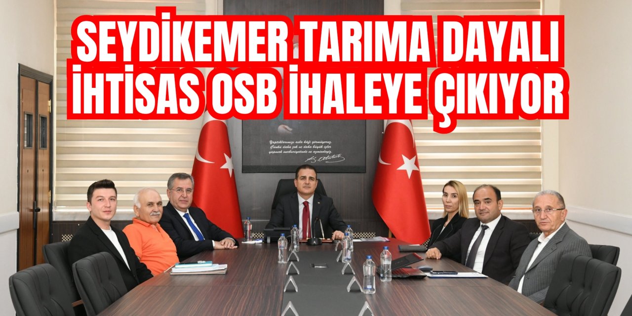 Seydikemer Tarıma Dayalı İhtisas OSB ihaleye çıkıyor