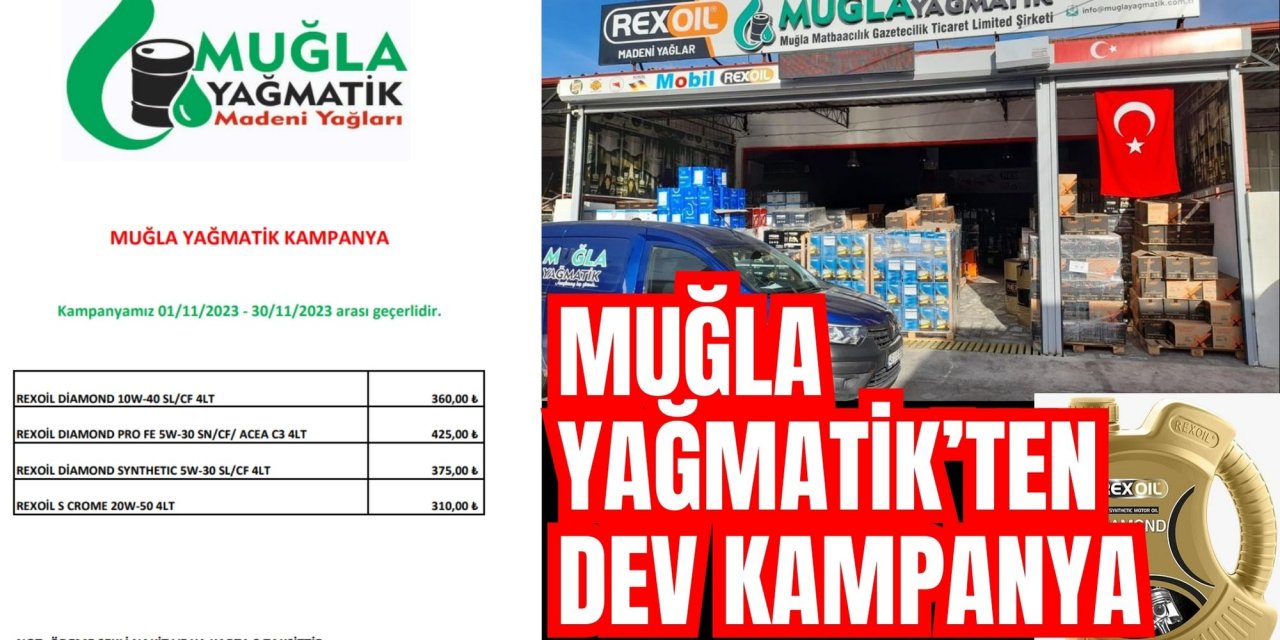 MUĞLA YAĞMATİK’TEN 3 TAKSİT KAMPANYASI