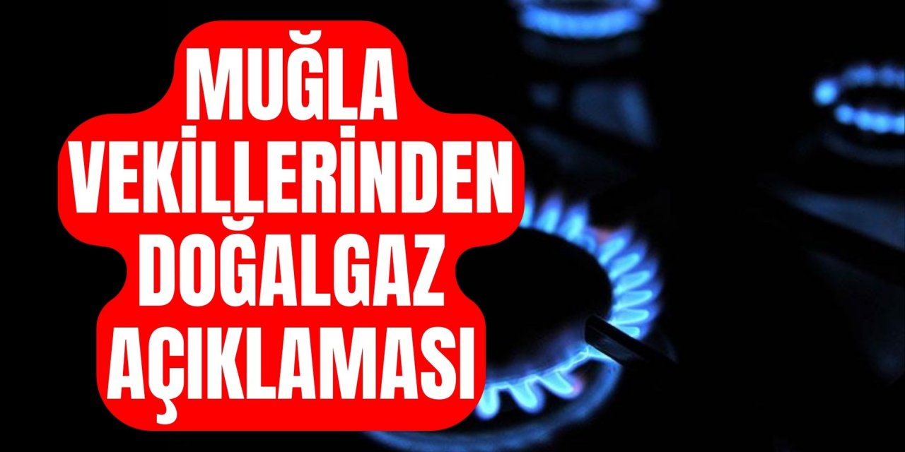 Muğla vekillerinden doğalgaz açıklaması
