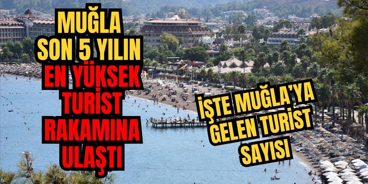Muğla son 5 yılın en yüksek turist rakamına ulaştı… İşte Muğla’ya gelen turist sayısı