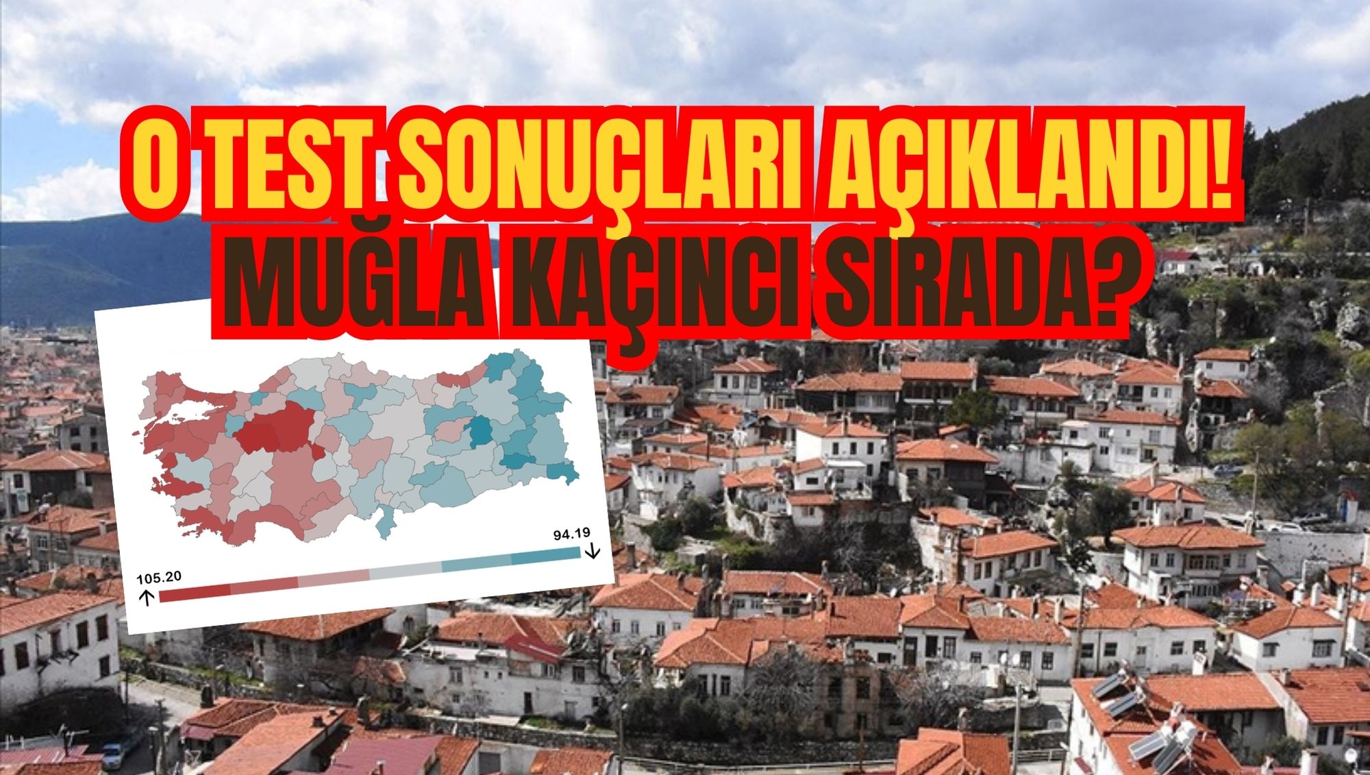 O TEST SONUÇLARI AÇIKLANDI! MUĞLA KAÇINCI SIRADA?