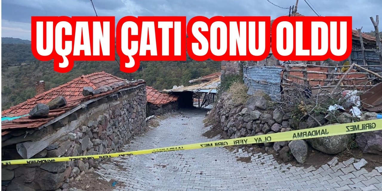 Uçan çatı sonu oldu