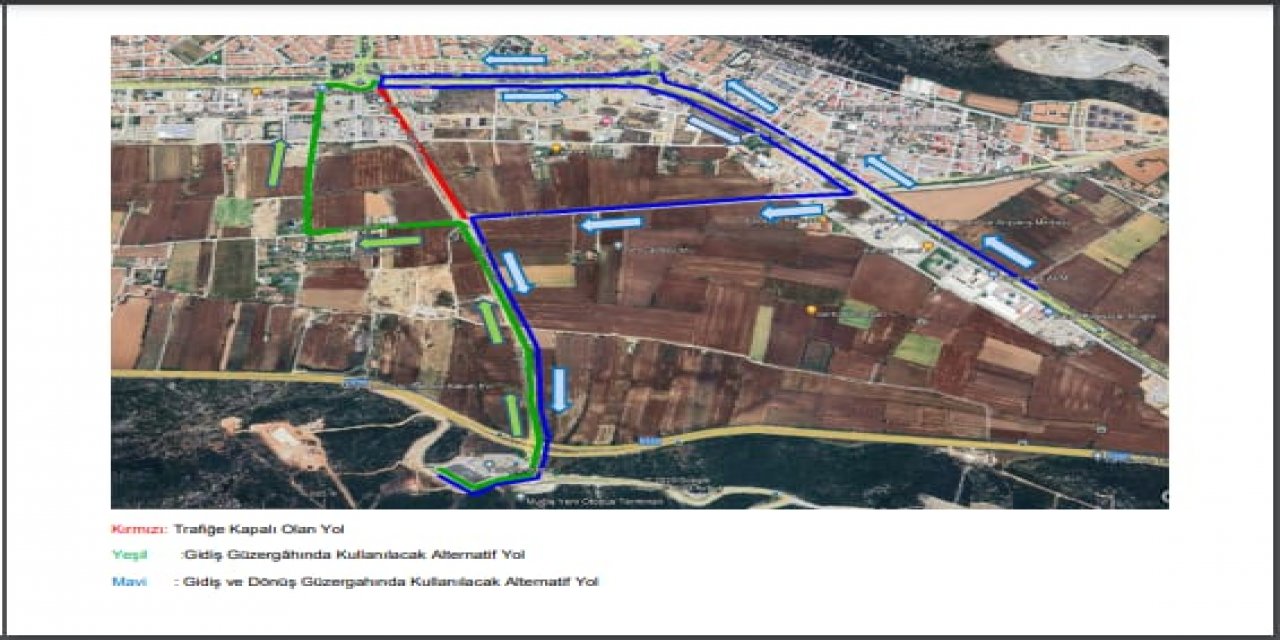 DİRGEME YOLU YARIN KAPATILACAK
