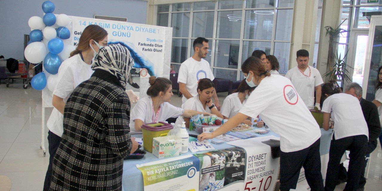 Muğla'da Diyabet Günü nedeni ile stant kuruldu