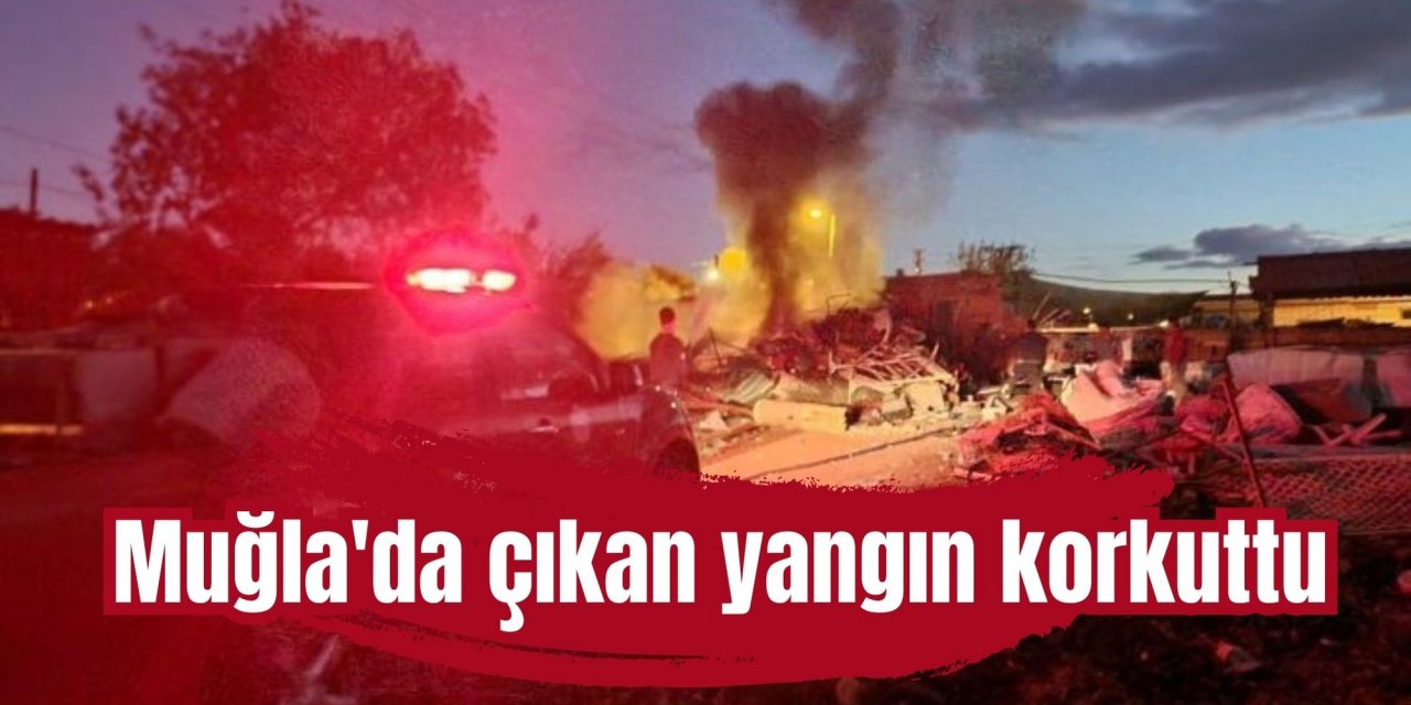 Muğla'da çıkan yangın korkuttu