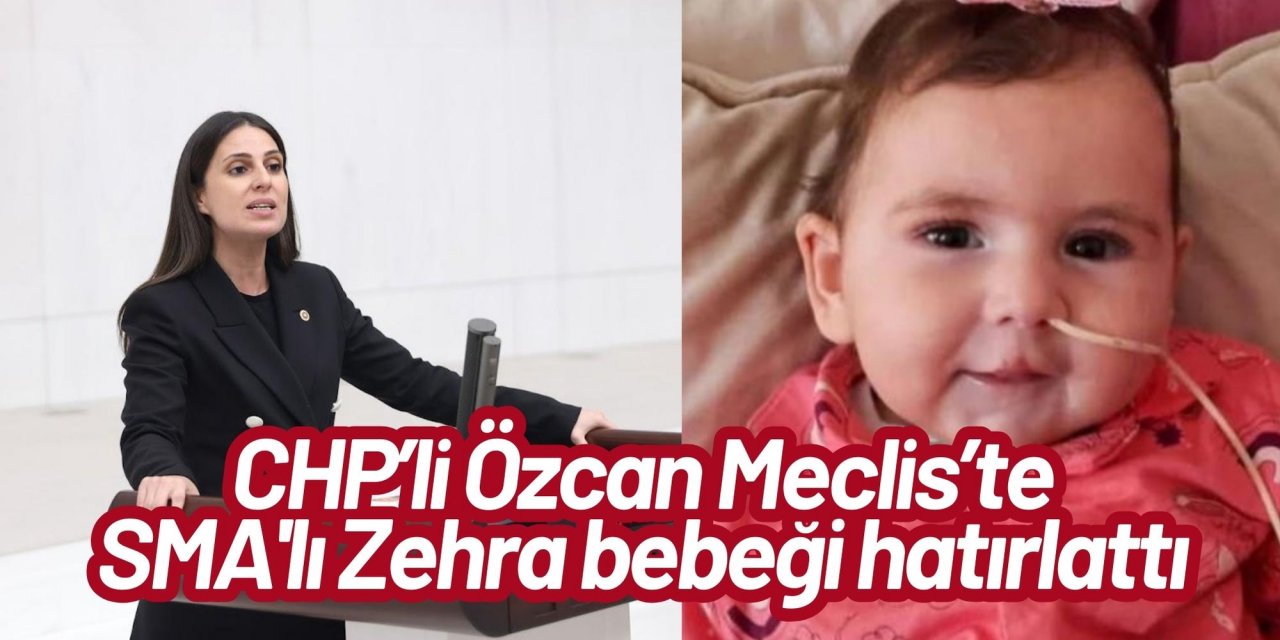 CHP’li Özcan Meclis’te SMA'lı Zehra bebeği hatırlattı