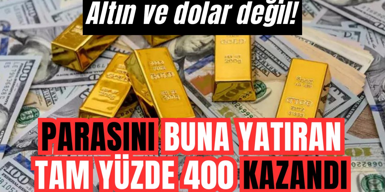 Dolar ve altın değil: Parasını bunu yatıran yüzde 400 kazanıyor