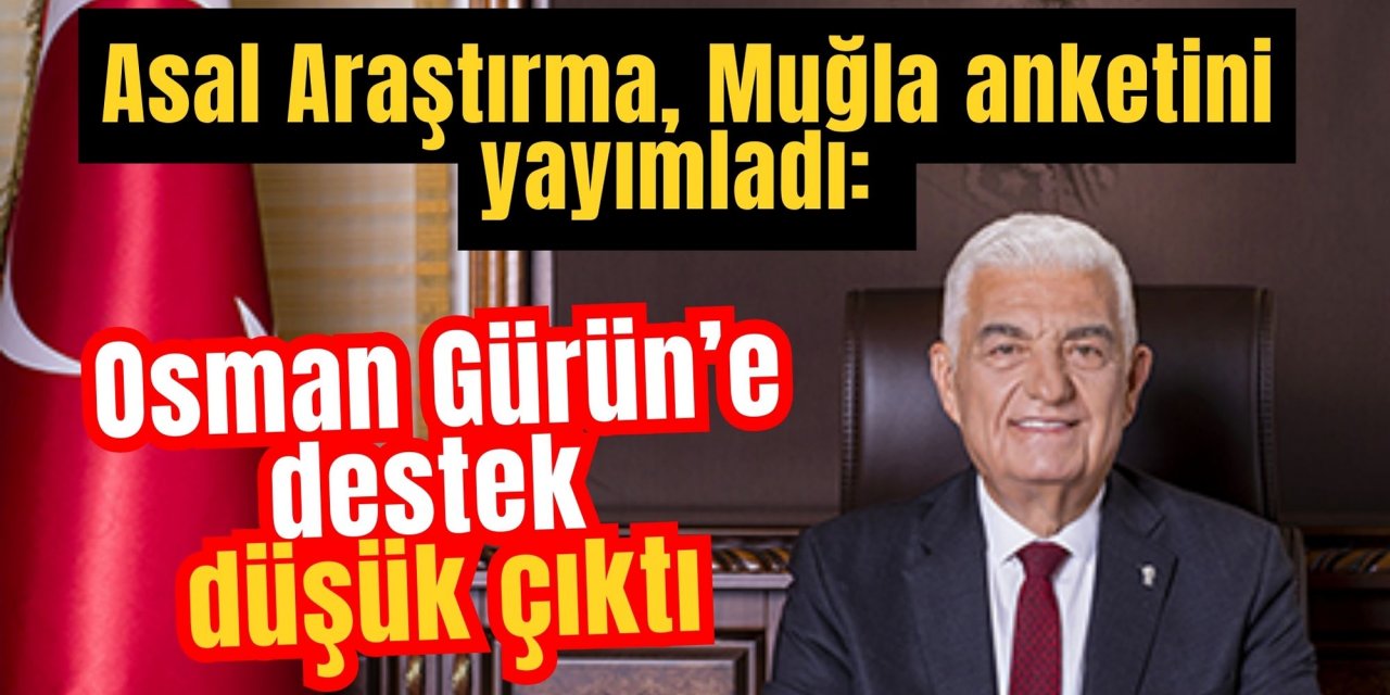 Asal Araştırma, Muğla anketini yayımladı: Osman Gürün’e destek düşük çıktı