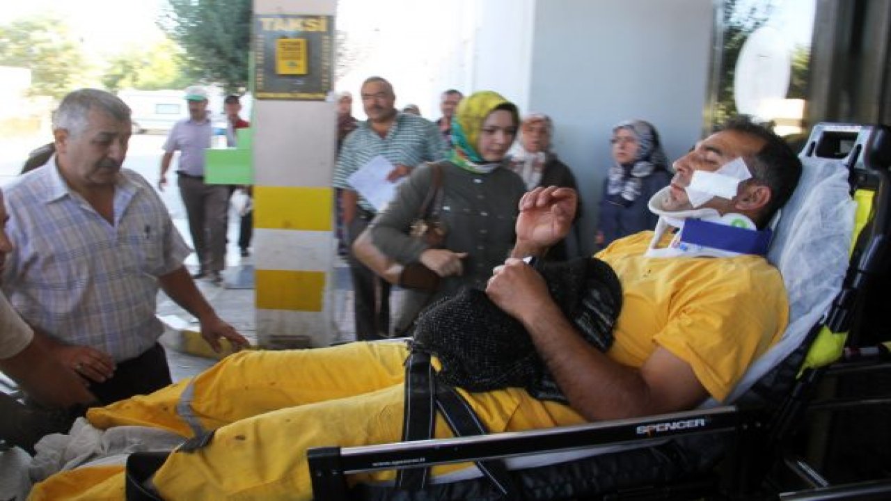 Yangın işçileri ölümden döndü