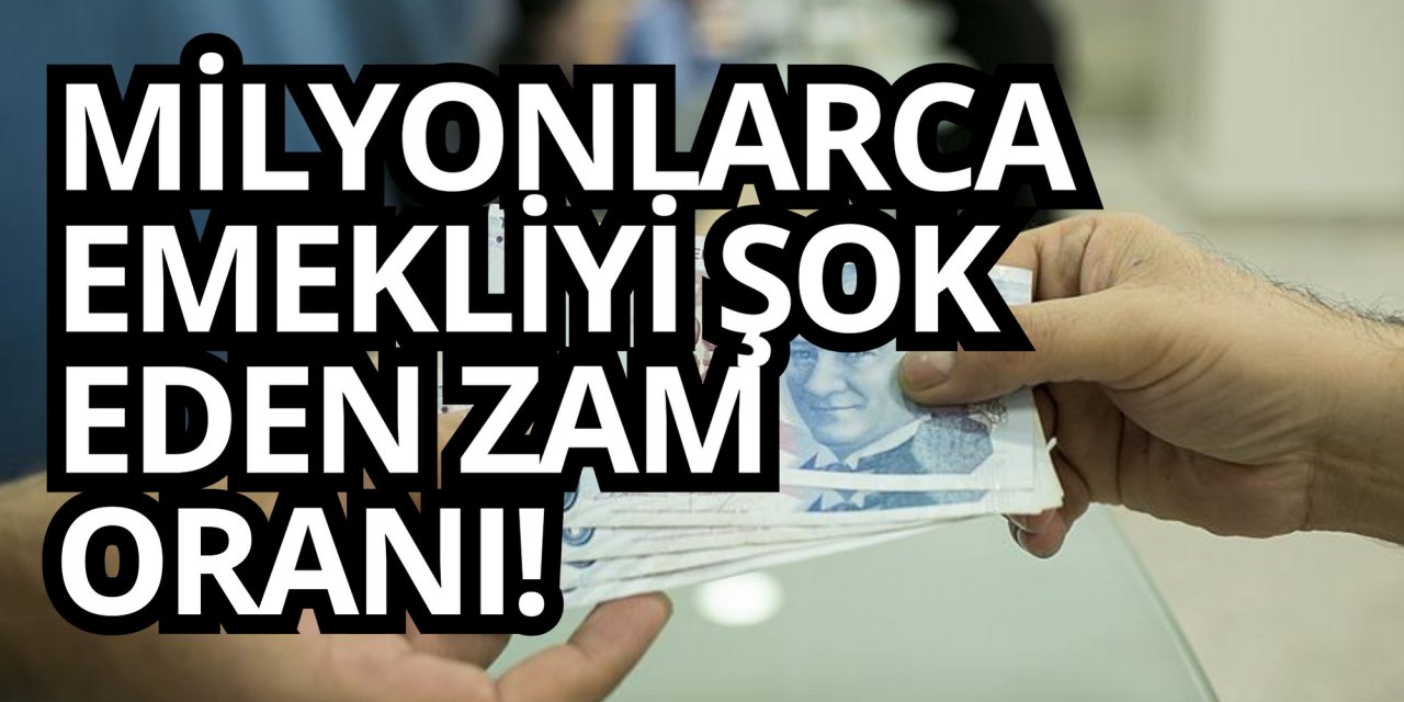 Milyonlarca emekliyi şok eden zam oranı!