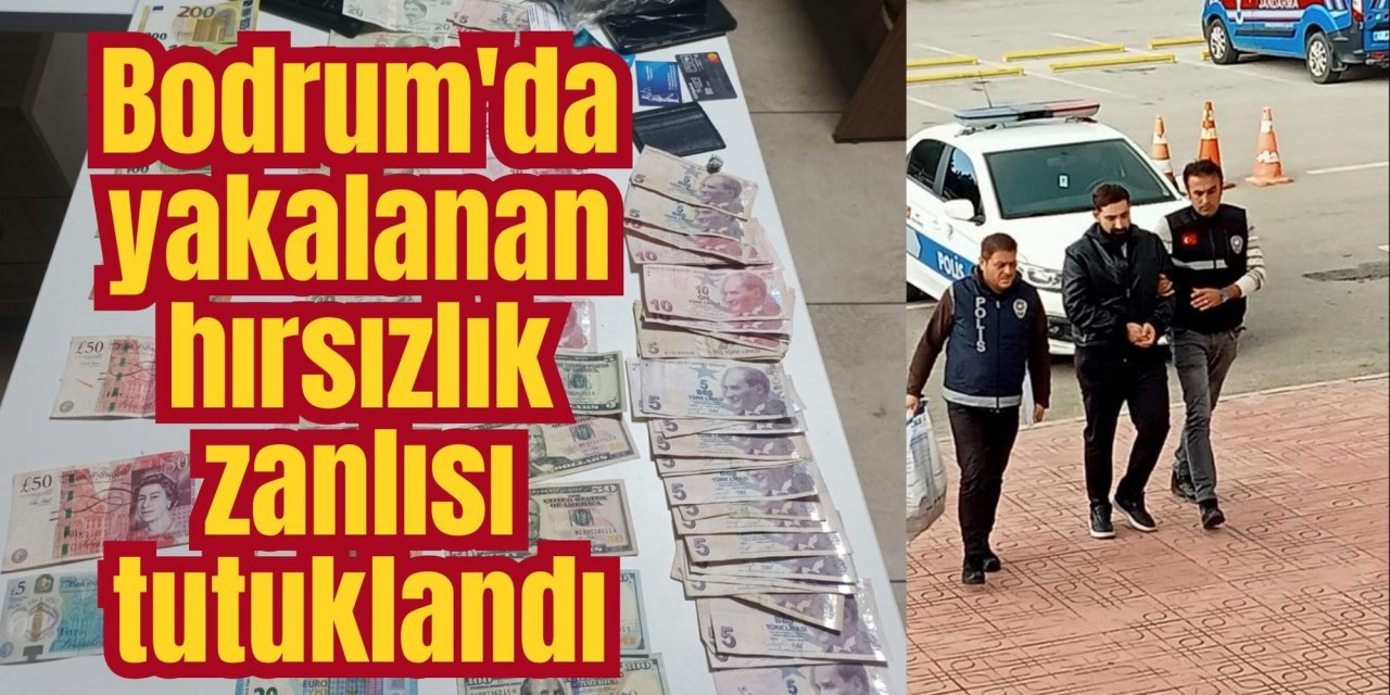 Bodrum'da yakalanan hırsızlık zanlısı tutuklandı