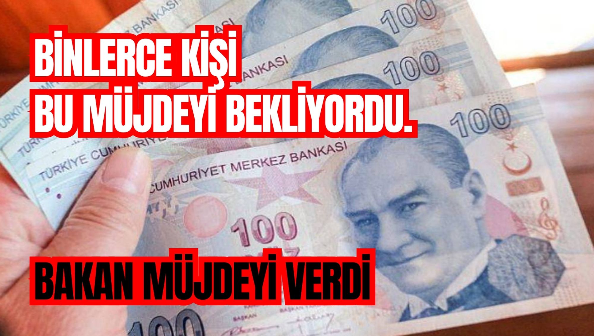 BİNLERCE KİŞİ BU MÜJDEYİ BEKLİYORDU. BAKAN MÜJDEYİ VERDİ