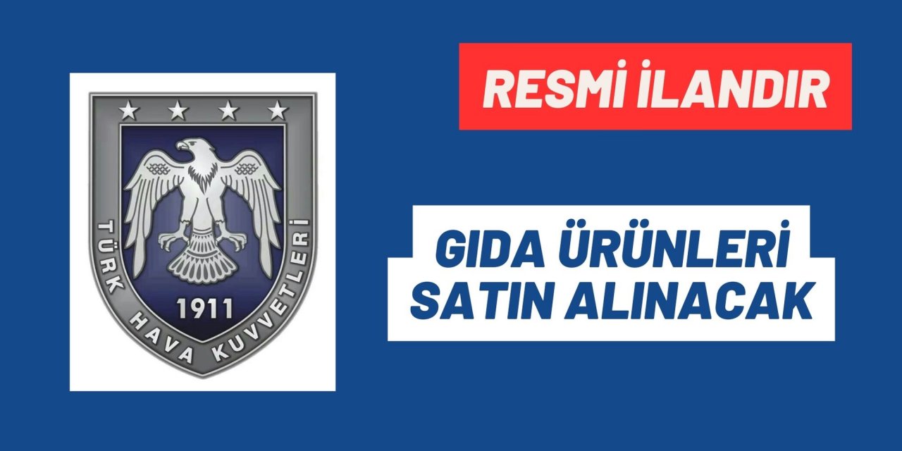 GIDA ÜRÜNLERİ SATIN ALINACAK