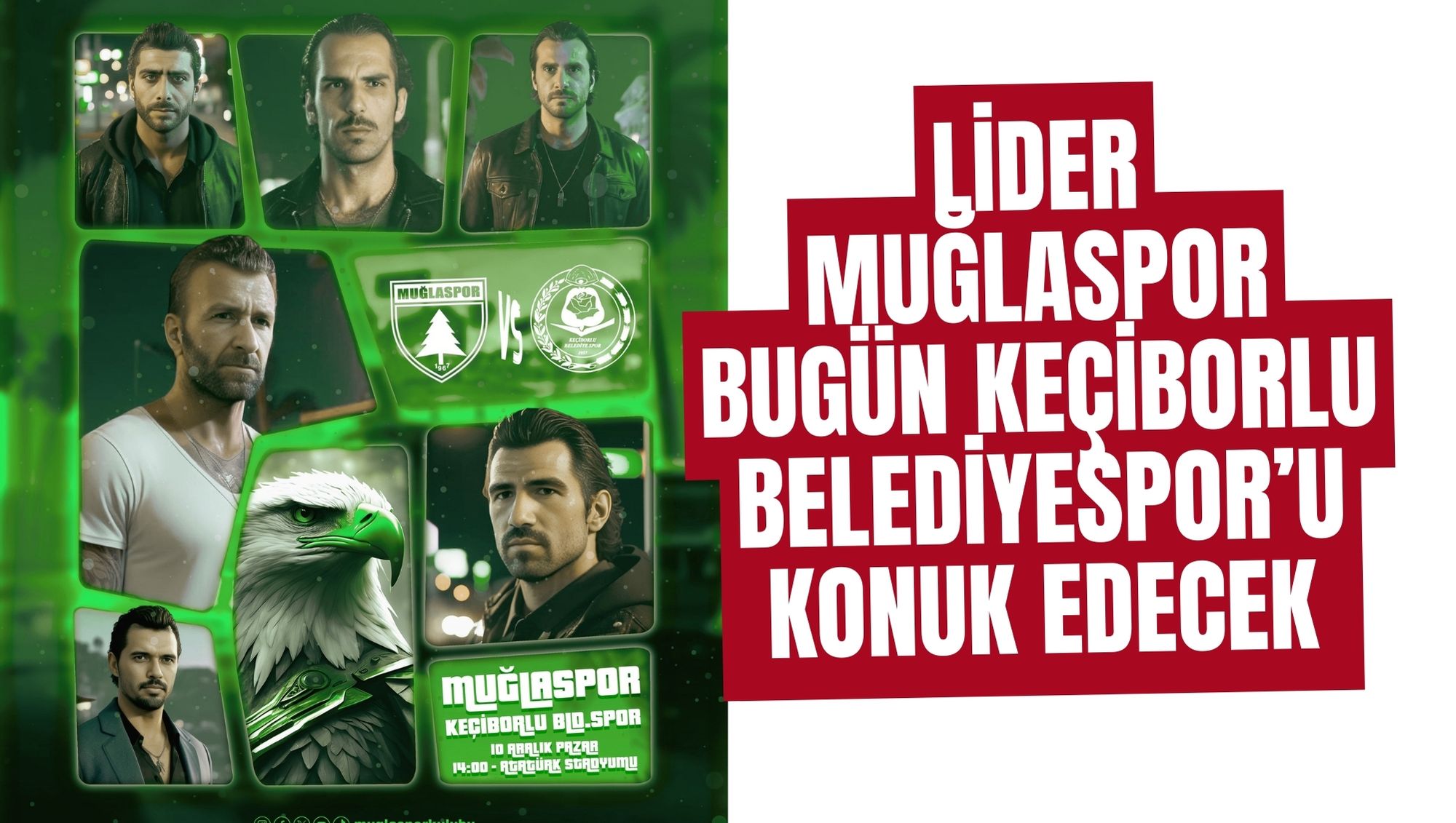 MUĞLASPOR BUGÜN KEÇİBORLU BELEDİYESPOR’U KONUK EDECEK