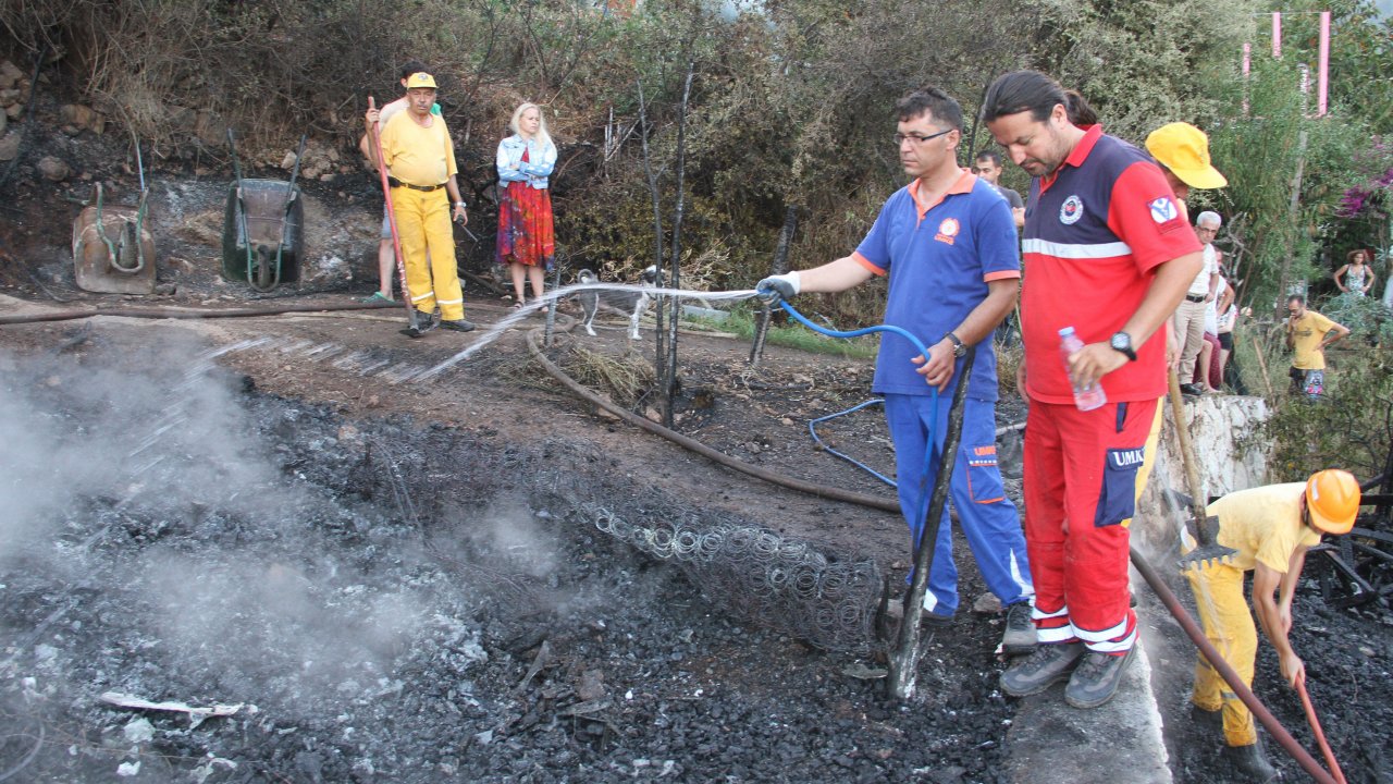 KABAK KOYUNDA KORKUNÇ YANGIN