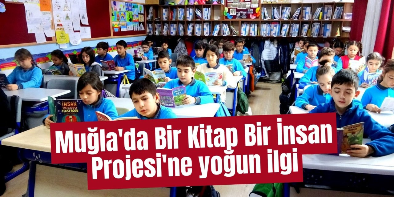 Muğla'da Bir Kitap Bir İnsan Projesi'ne yoğun ilgi