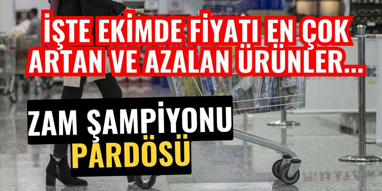 İşte Ekimde fiyatı en çok artan ve azalan ürünler... Zam şampiyonu pardösü