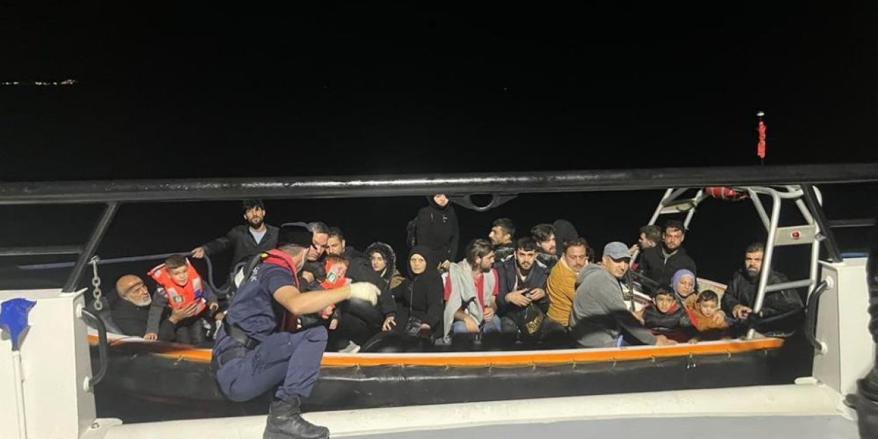 113 düzensiz göçmen yakalandı; 1 gözaltı