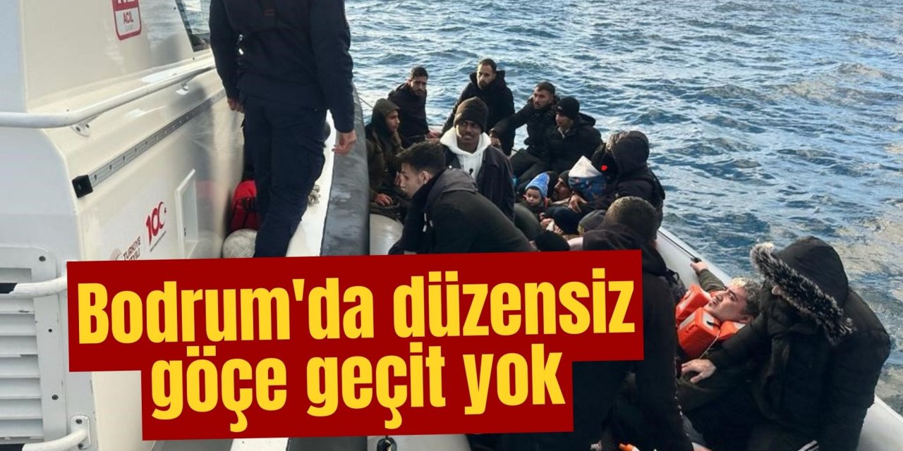 Bodrum'da düzensiz göçe geçit yok