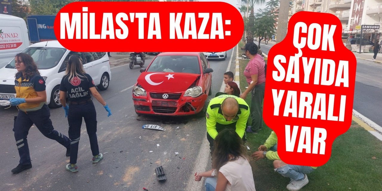 Milas'ta kaza: Çok sayıda yaralı var