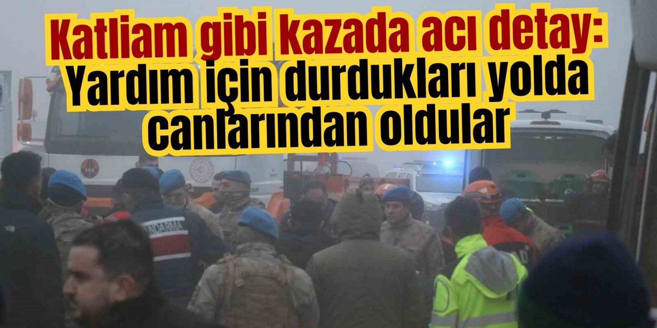 Katliam gibi kazada acı detay: Yardım için durdukları yolda canlarından oldular