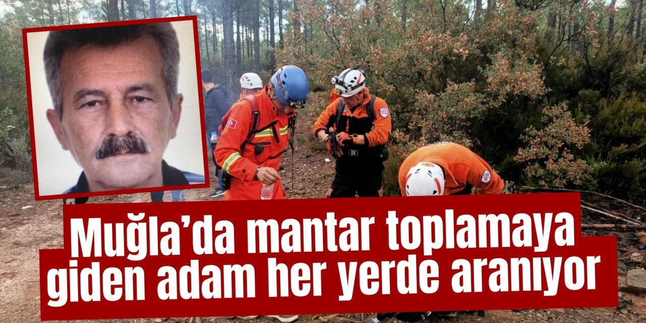 Muğla’da mantar toplamaya giden adam her yerde aranıyor