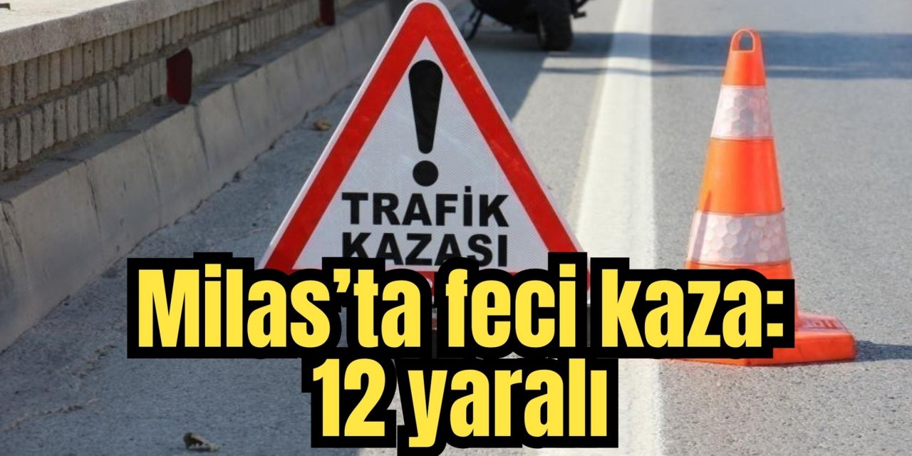 Milas’ta feci kaza: 12 yaralı