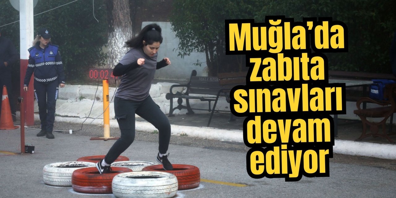 Muğla’da zabıta adaylarından atletik performans
