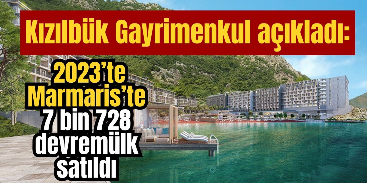 Kızılbük Gayrimenkul açıkladı: 2023’te Marmaris’te 7 bin 728 devremülk satıldı