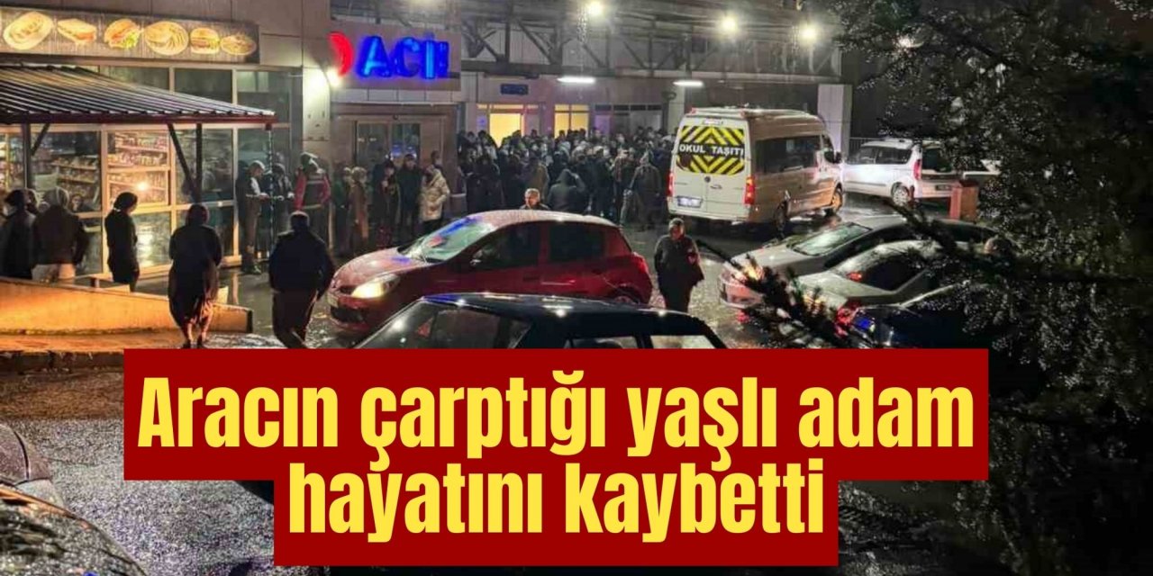 Aracın çarptığı yaşlı adam hayatını kaybetti