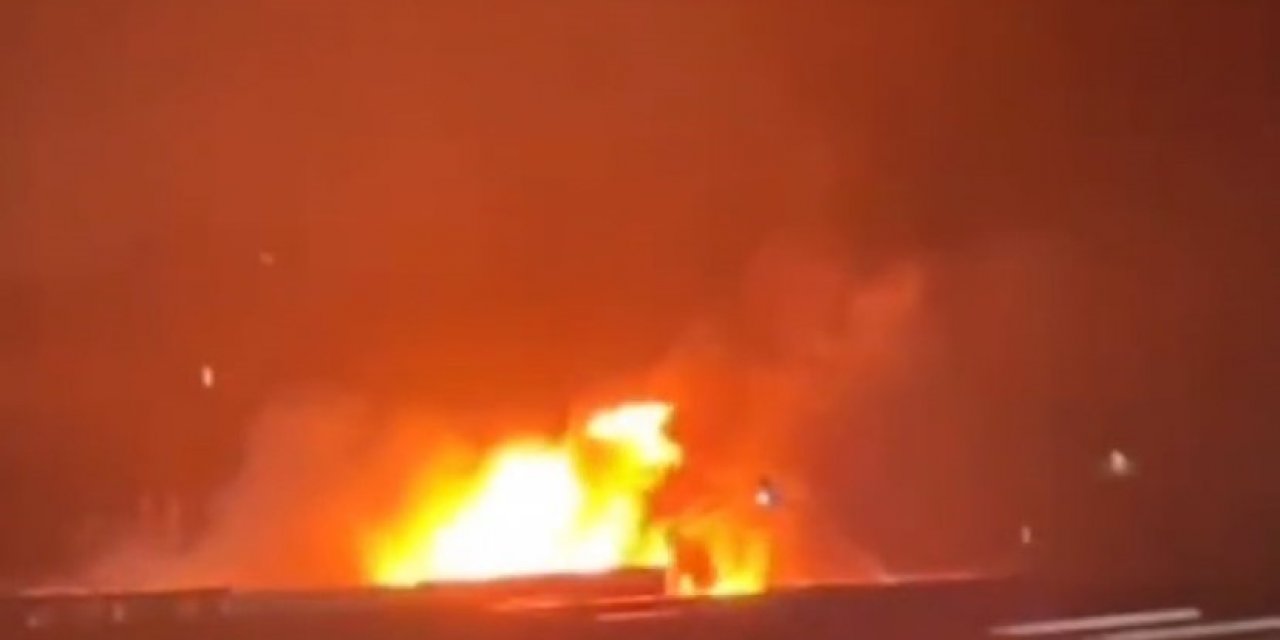 Film platosu alev alev yandı