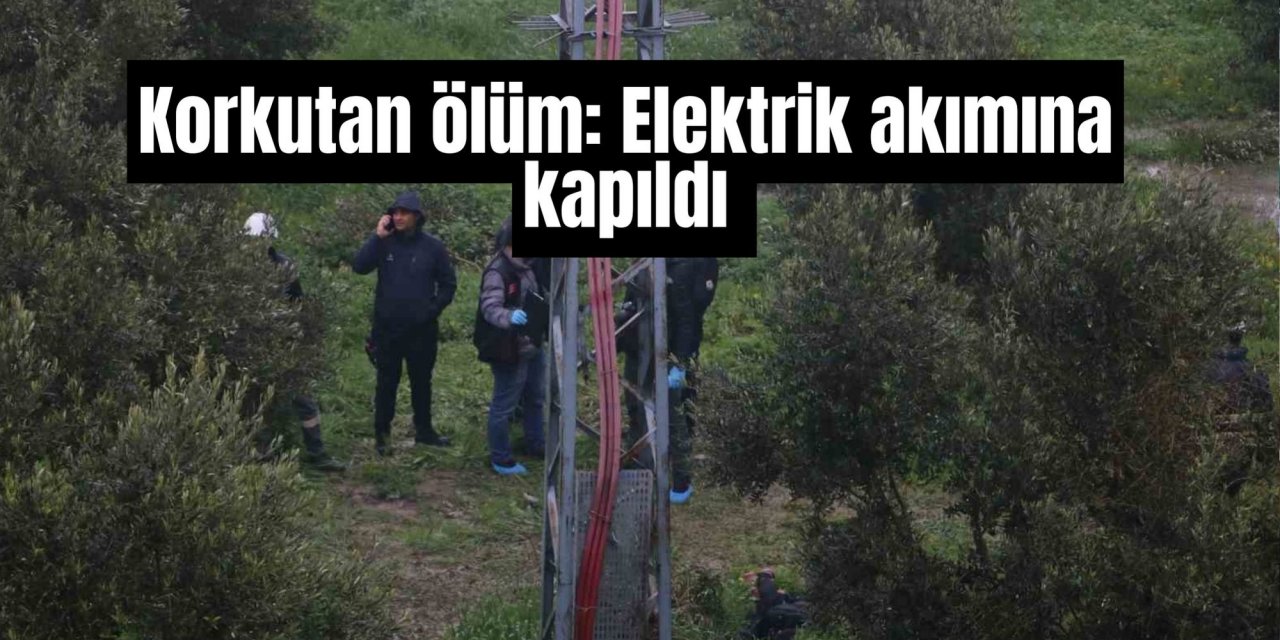 Korkutan ölüm: Elektrik akımına kapıldı
