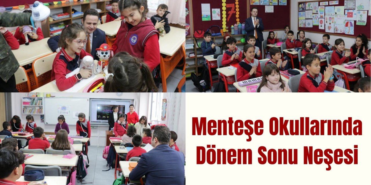 Menteşe Okullarında Dönem Sonu Neşesi