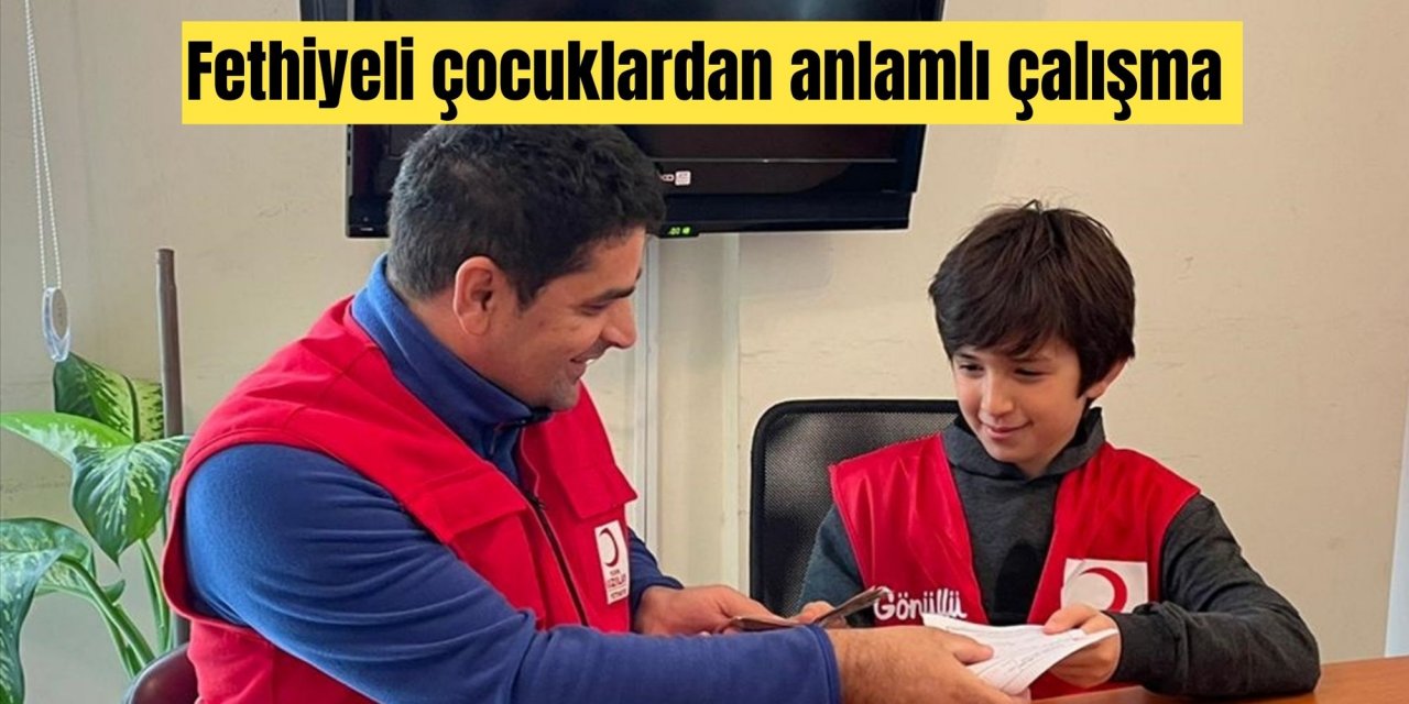 Fethiyeli çocuklardan anlamlı çalışma
