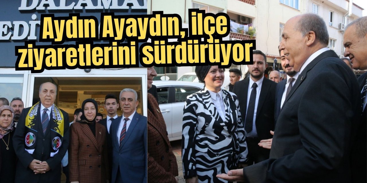 Aydın Ayaydın, ilçe ziyaretlerini sürdürüyor
