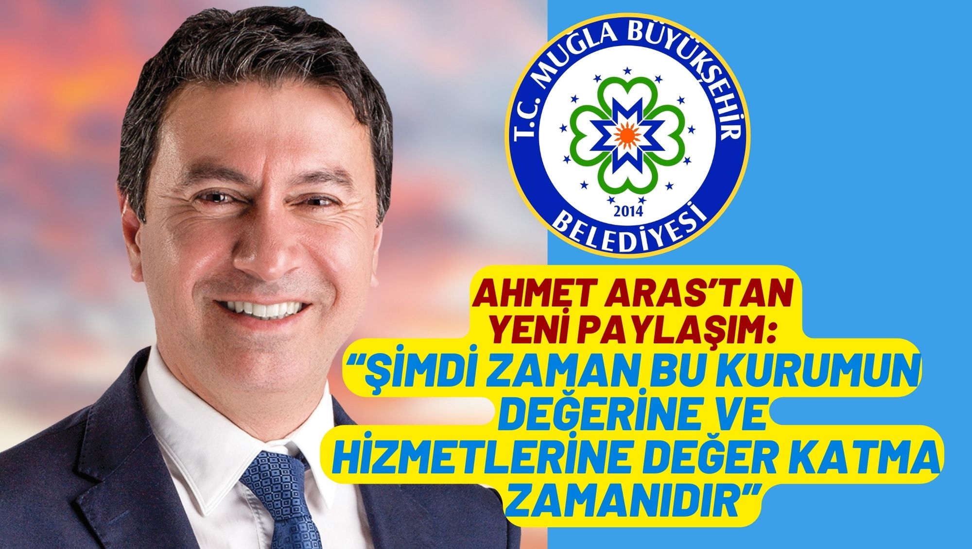 Ahmet Aras’tan yeni paylaşım:  “Şimdi zaman bu  kurumun değerine ve hizmetlerine değer katma zamanıdır”