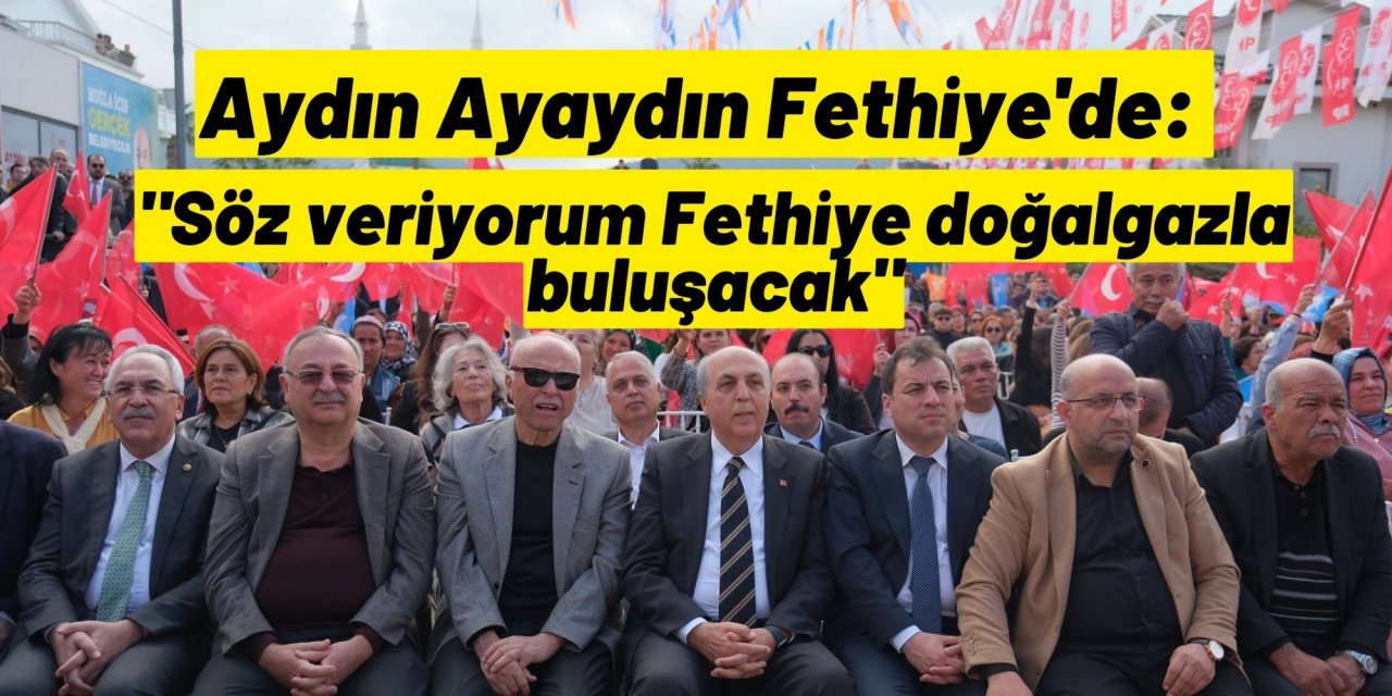 Aydın Ayaydın Fethiye'de: 