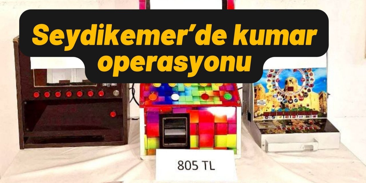 Seydikemer’de kumar operasyonu
