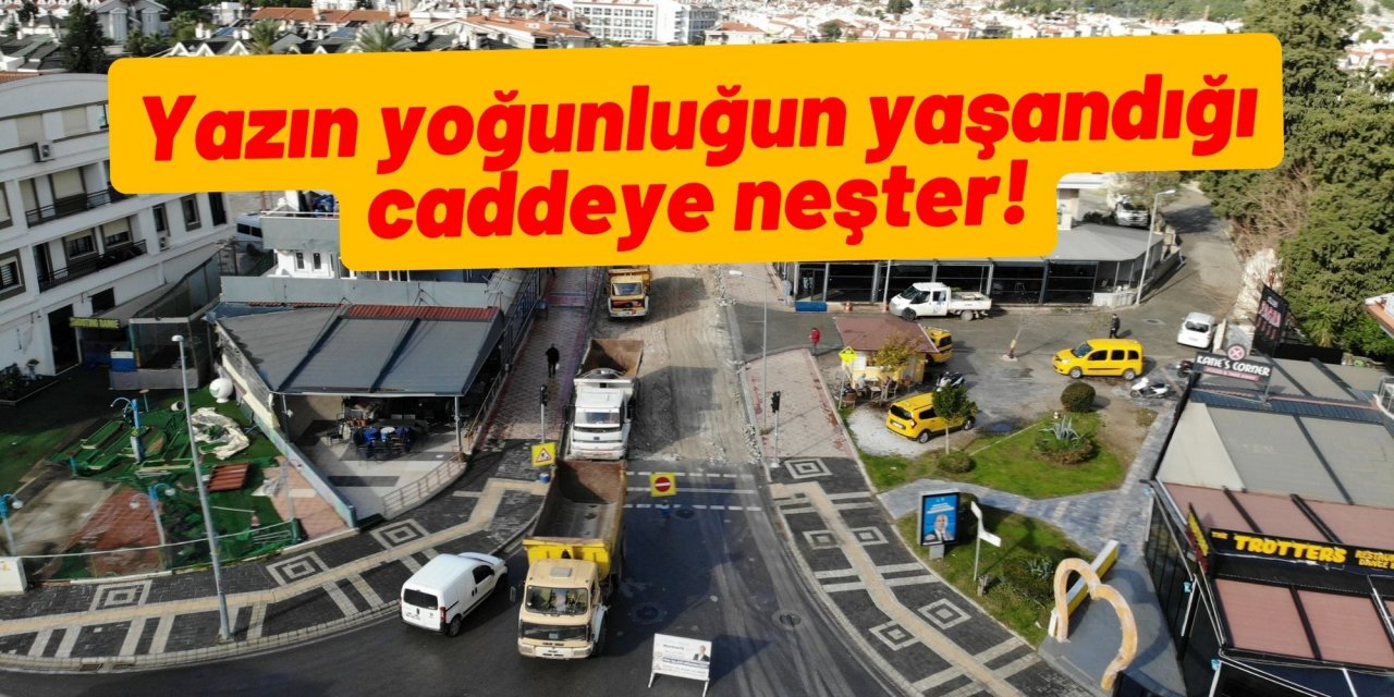 Yazın yoğunluğun yaşandığı caddeye neşter!