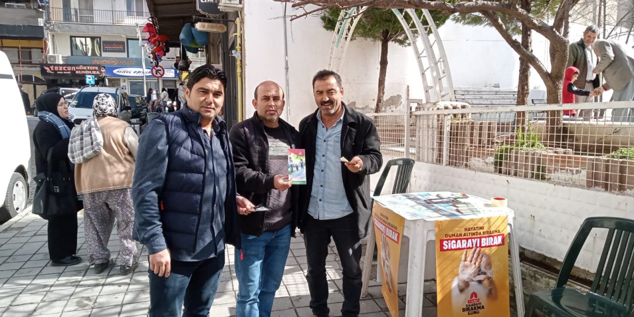 YATAĞAN İLÇE SAĞLIK MÜDÜRLÜĞÜNDEN “SİGARAYI BIRAKIN” MASASI