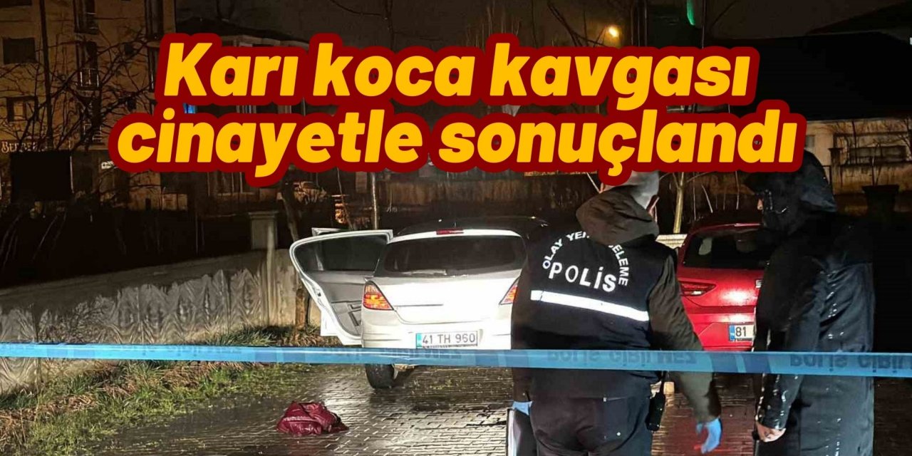 Karı koca kavgası cinayetle sonuçlandı