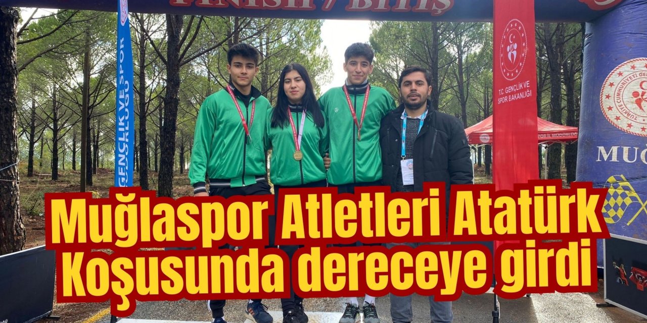 Muğlaspor Atletleri Atatürk Koşusunda dereceye girdi